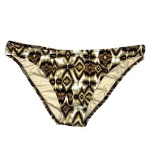 Profile By Gottex Brown Printed Bikini Bottoms Size 14